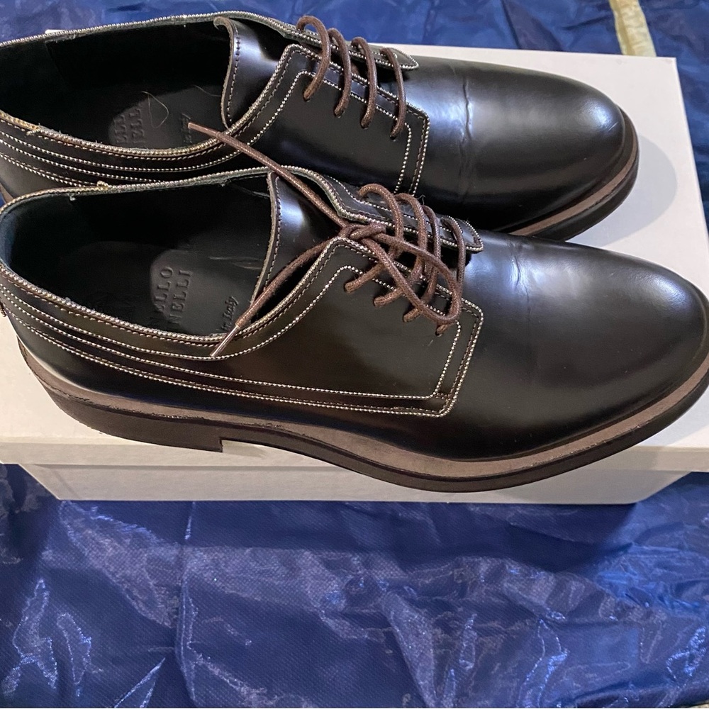 Brunello Cucinelli leather oxfords